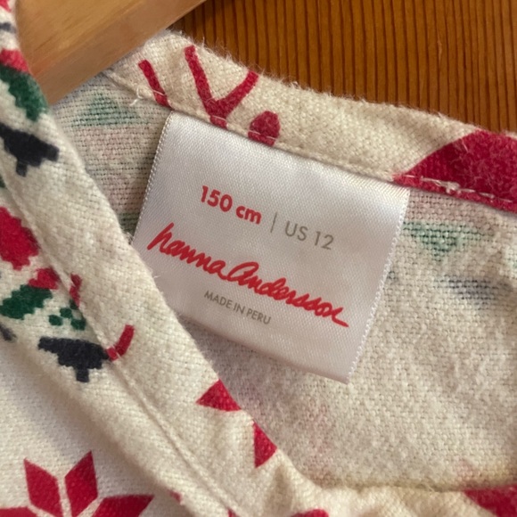 Hanna Andersson Deer Dear Fair Isle Nordic Holiday dress size 150 cm - Picture 4 of 14